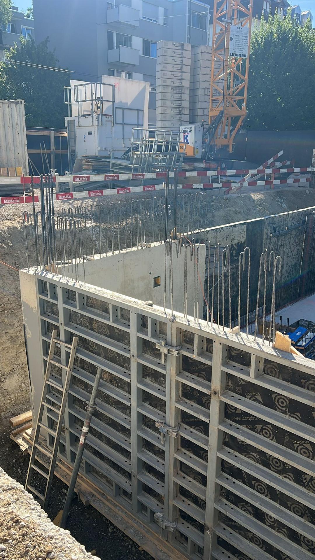 Schalungsarbeiten Neubau Nordstrasse 171 Zürich – Bild 23
